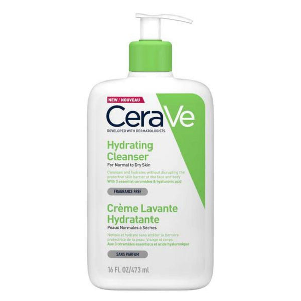 CeraVe Hydrating Facial Cleanser | Moisturizing Non-Foaming Face Wash with Hyaluronic Acid, Ceramides & Glycerin