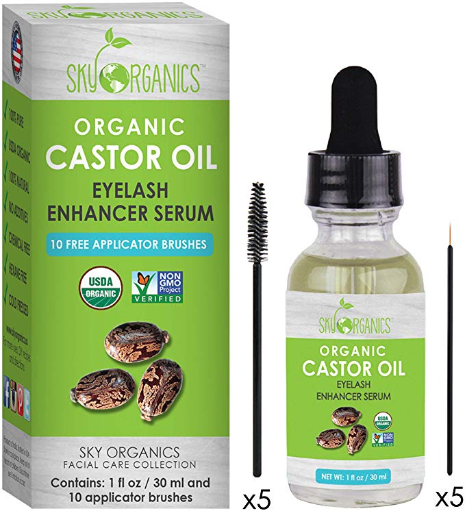 Organic Castor Oil By Sky Organics, Cold-Pressed, 100% Pure