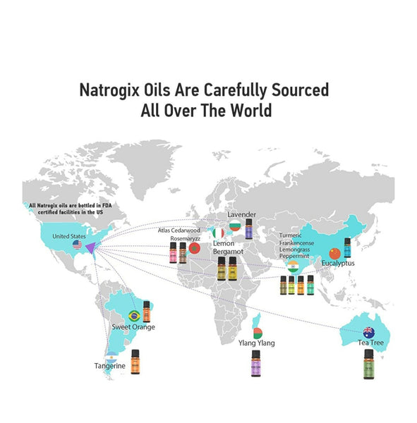 Natrogix Nirvana Essential Oils Popular Essential Oil  100% Pure Therapeutic Grade 10ml Incl