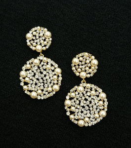 Pearl Boho Chic Earrings.