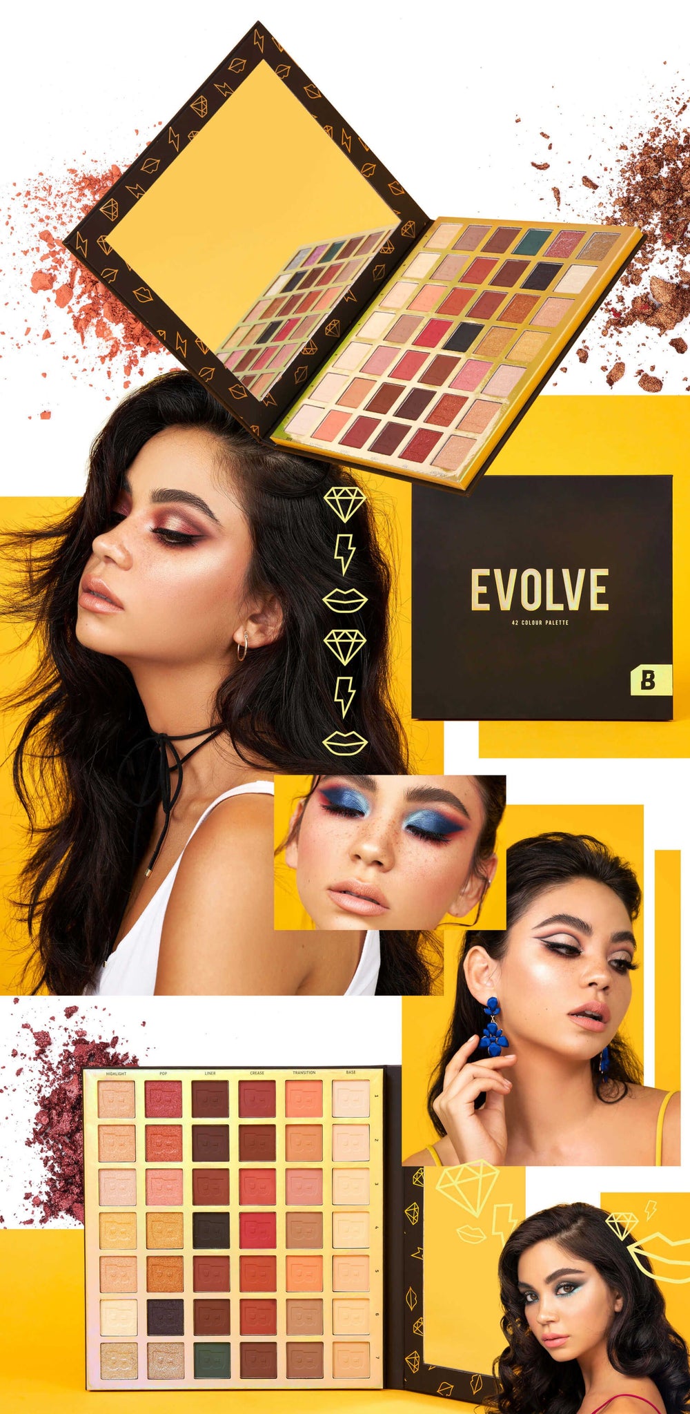 BY BEAUTY BAY

EVOLVE 42 COLOUR EYESHADOW PALETTE
