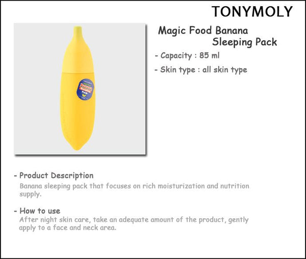 Tonymoly - Magic Food Banana Sleeping Pack