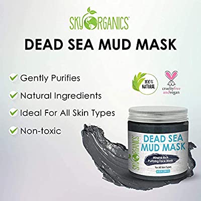 Sky Organics - Dead Sea Mud Mask, 8.8 fl oz (250 g)
