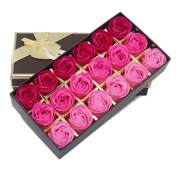 Rose Petals Bath Soap Flower Aromatic Artificial Flower Soap in Sand Bear Gift Box