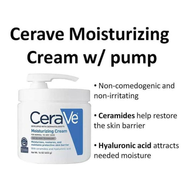 Moisturizing Cream with Pump, 16 oz (453 g)