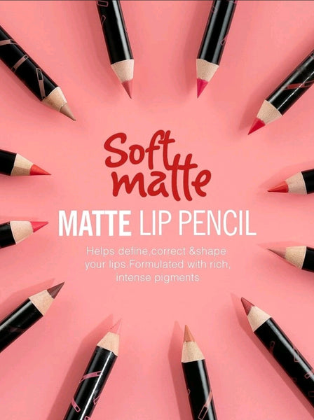MeNow 12pcs Soft Matte

Multi-Purpose

Lip Liner & Lipstick Pencil Boxed Set