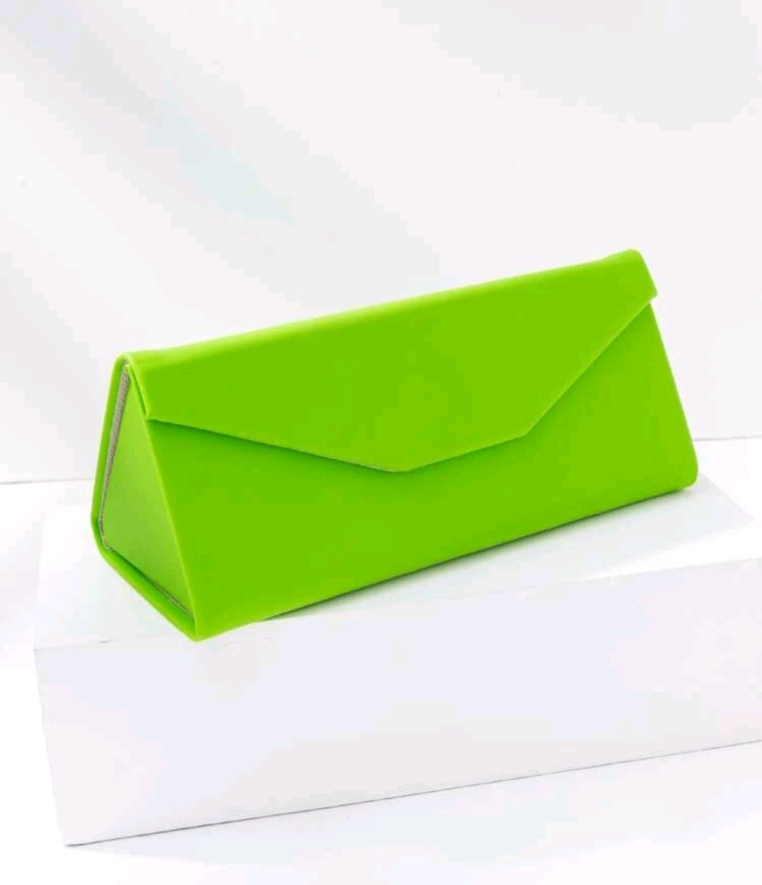 Foldable Glasses Case, Magnetic with Triangle Fold in PU Leather for All Glasses