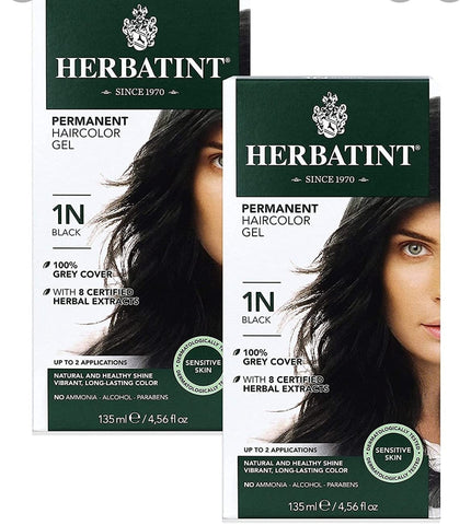 Herbatint Permanent Haircolor Gel 1N Black 4.56 fl oz (135 ml)

r Gel 150ml